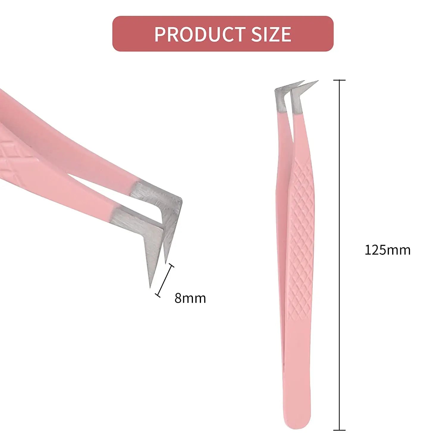 Eyelash Extensions Tweezers Veyelash Professional 90 Degree Tweezers for Volume Stainless Steel 3D Accurate Closure