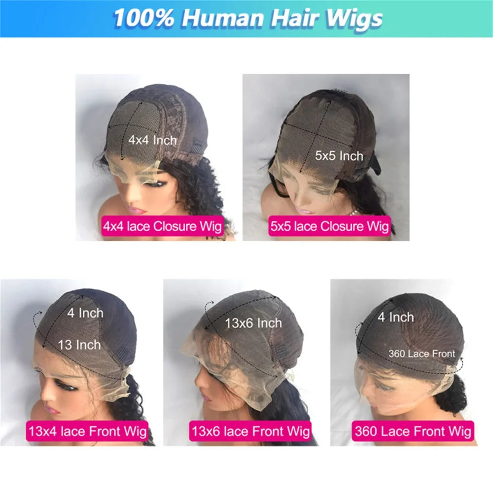 30 40 Inch Body Wave Human Hair Wigs 13X6 HD Lace Front Wig Human Hair 13X4 360 Lace Frontal Wigs 4X4 Lace Closure Wig for Women