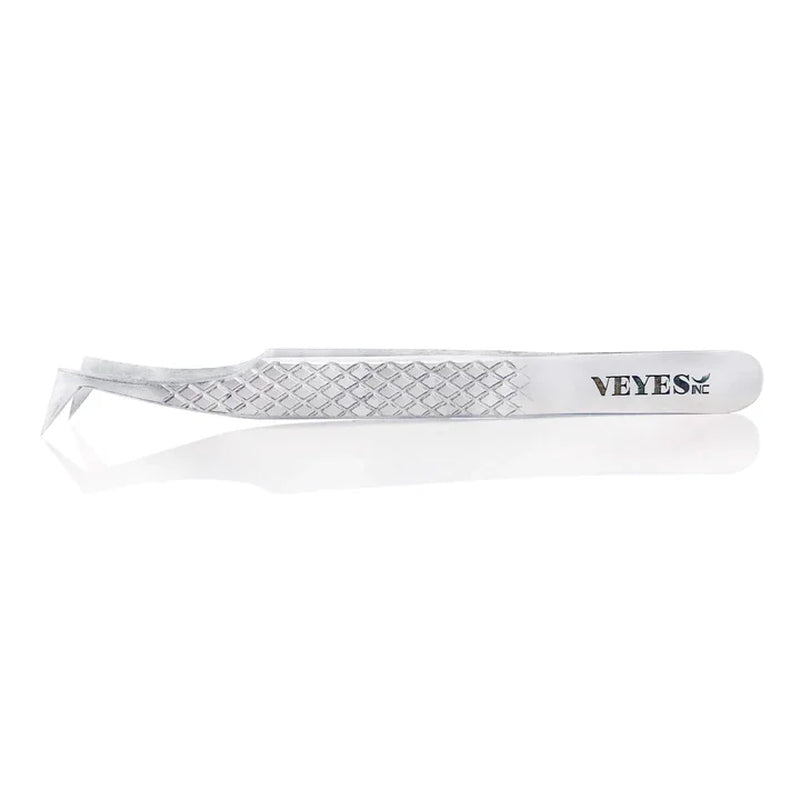 Eyelash Extensions Tweezers Veyelash Professional 90 Degree Tweezers for Volume Stainless Steel 3D Accurate Closure