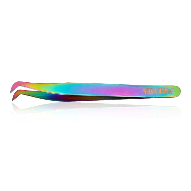 Eyelash Extensions Tweezers Veyelash Professional 90 Degree Tweezers for Volume Stainless Steel 3D Accurate Closure