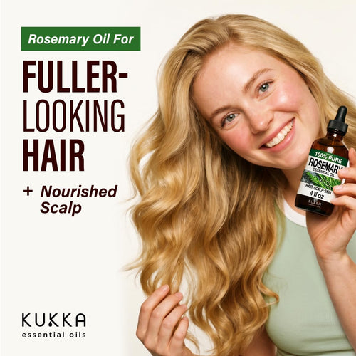 100% Pure Rosemary Oil - 4 Fl Oz Rosemary Essential Oil for Hair, Skin, Diffuser, Aromatherapy & DIY Soap Making Scent | Scalp and Skin Care, Organic, Steam Distilled Spanish, GC/MS Tested, Glass Bottle, for Diffuser, Aromatherapy, 3-6 Mo Supply