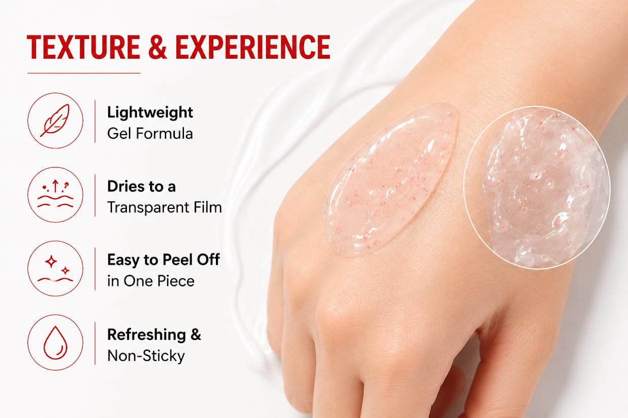 Collagen Wrapping Peel-Off Face Mask, Hydrating Facial Mask with Collagen & Hyaluronic Acid, Moisturizing Skin Care, Peel-Off Film for Smooth, Soft & Radiant Looking Skin, 70 Ml