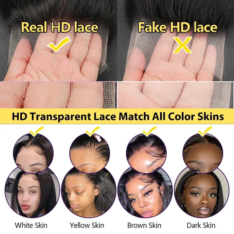 30 40 Inch Body Wave Human Hair Wigs 13X6 HD Lace Front Wig Human Hair 13X4 360 Lace Frontal Wigs 4X4 Lace Closure Wig for Women