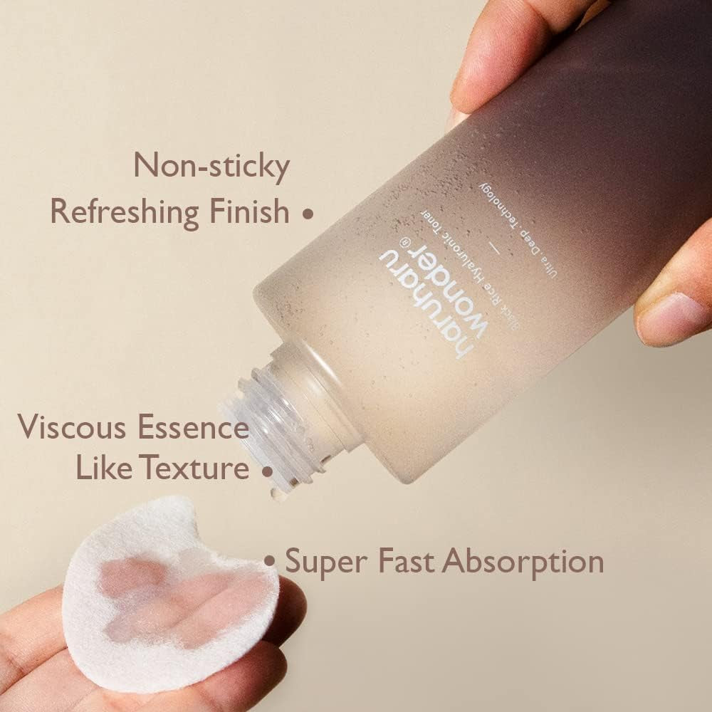 Black Rice Hyaluronic Toner, 5.1 Fl.Oz, Lavender Scent, Vegan | Toner for Face, Deep Hydration, Glass Skin, Soothing & Moisturizing, Balance Dehydrated Skin, Cruelty-Free, Korean Skin Care