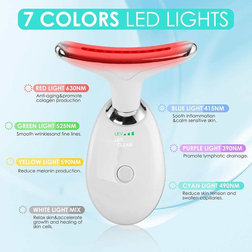 Revitalize Your Skin with Our 7-Color Facial Massager Wand - Perfect Gift for Her on Any Occasion!