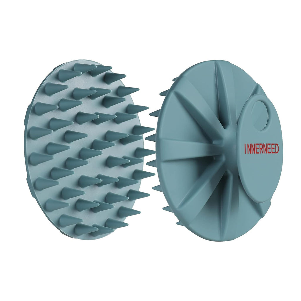 Revitalize Your Scalp with the One-Piece Silicone Scalp Massager Shampoo Brush in Dark Green