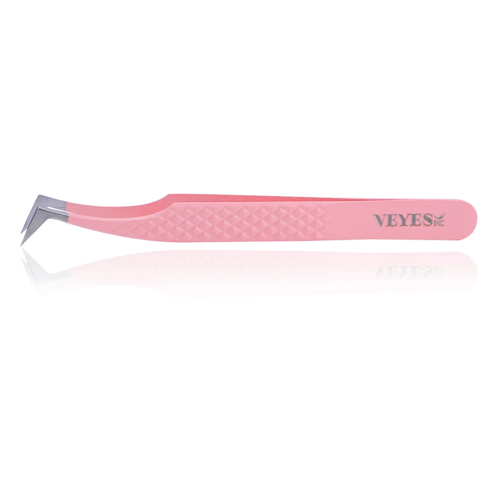 Eyelash Extensions Tweezers Veyelash Professional 90 Degree Tweezers for Volume Stainless Steel 3D Accurate Closure