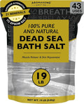 Indulge in Luxury with 19 Lbs of Pure Dead Sea Salt - The Ultimate Spa Bath Experience for Relaxation and Skin Renewal