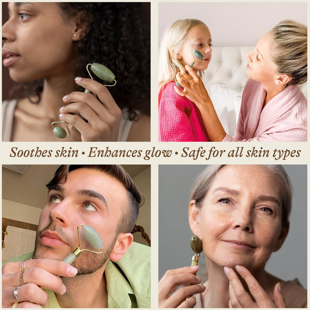 Revitalize Your Skin with Our Jade Roller - Smooth Away Fine Lines and Wrinkles