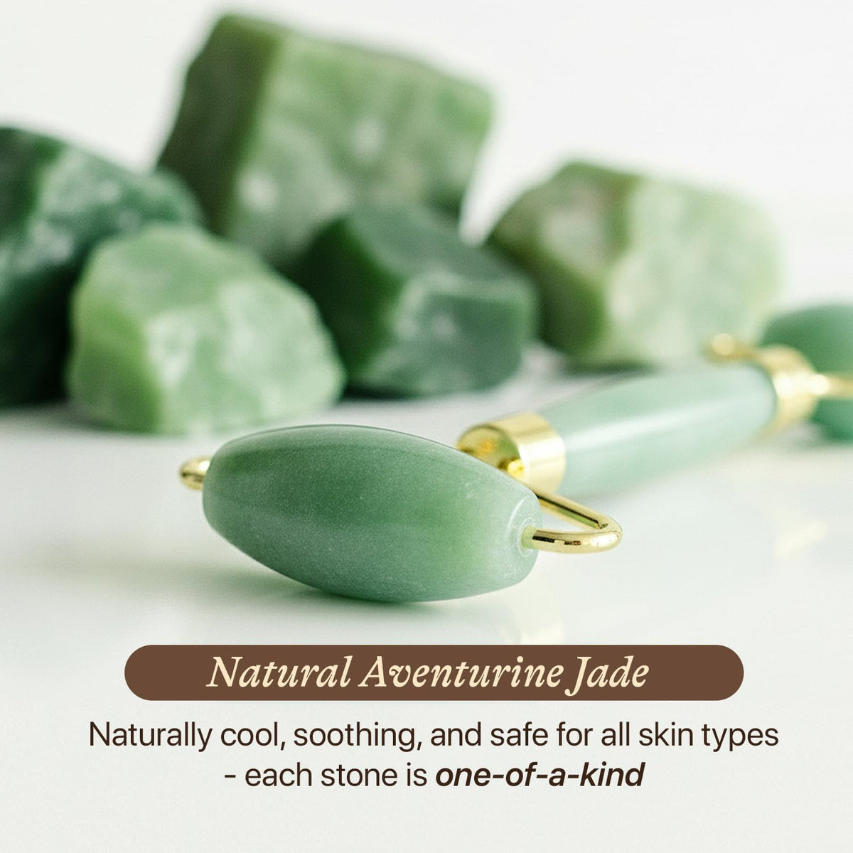 Revitalize Your Skin with Our Jade Roller - Smooth Away Fine Lines and Wrinkles