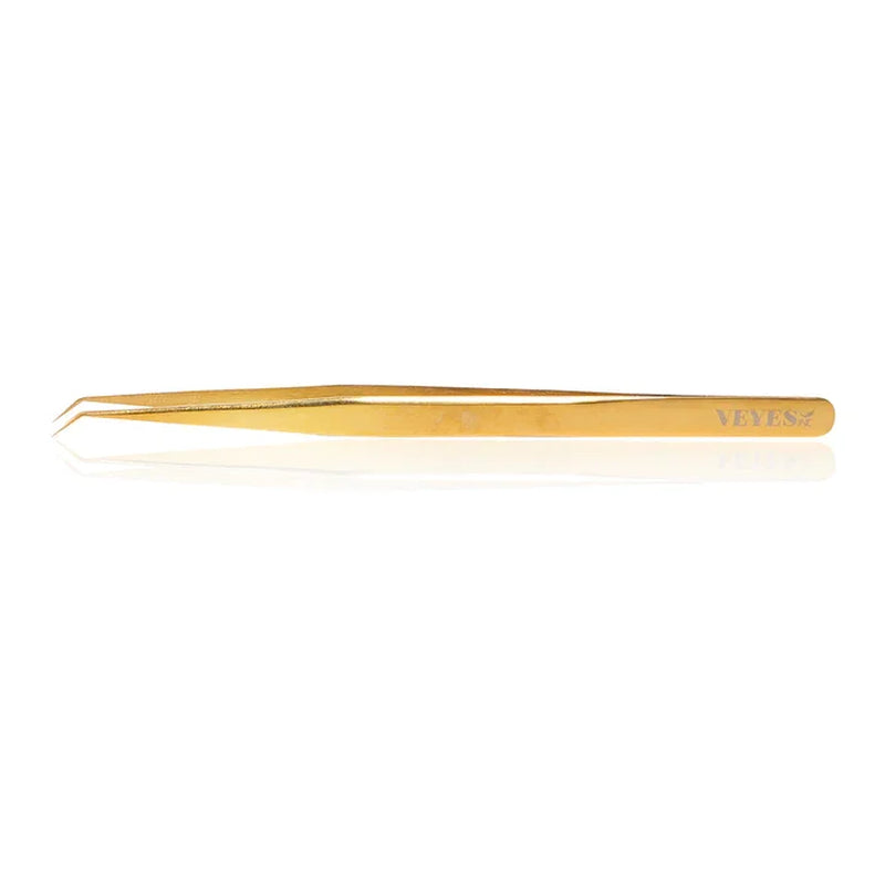 Eyelash Extensions Tweezers Veyelash Professional 90 Degree Tweezers for Volume Stainless Steel 3D Accurate Closure