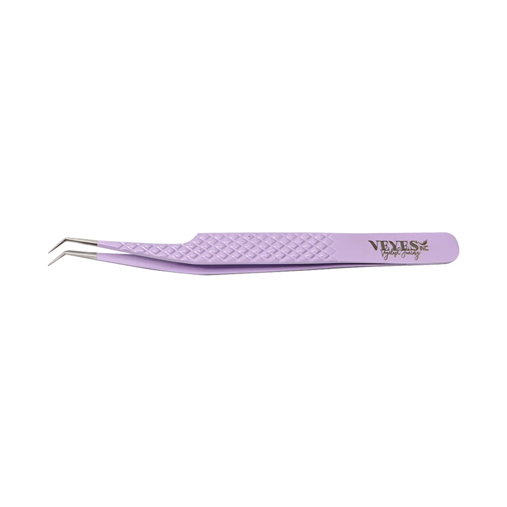 Eyelash Extensions Tweezers Veyelash Professional 90 Degree Tweezers for Volume Stainless Steel 3D Accurate Closure