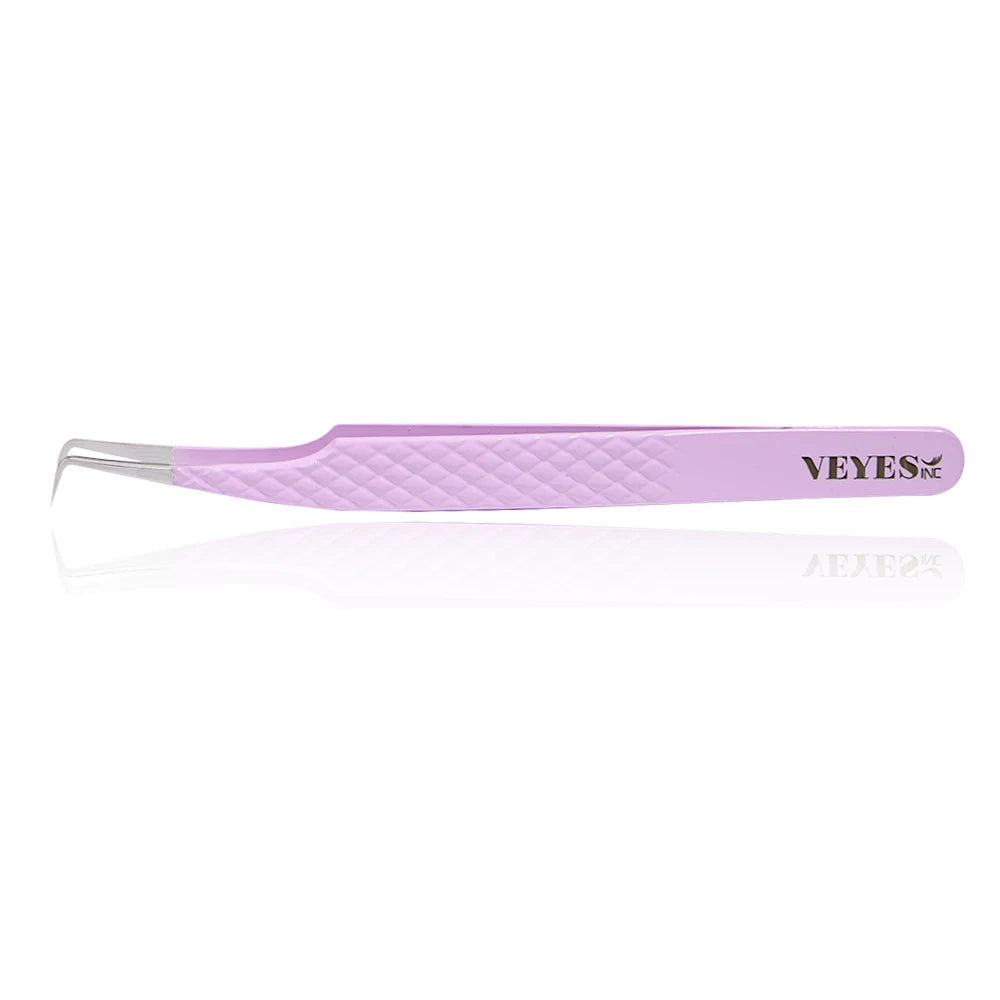 Eyelash Extensions Tweezers Veyelash Professional 90 Degree Tweezers for Volume Stainless Steel 3D Accurate Closure
