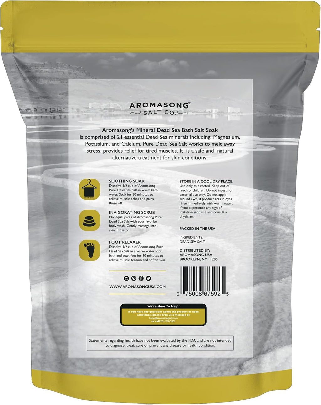 Indulge in Luxury with 19 Lbs of Pure Dead Sea Salt - The Ultimate Spa Bath Experience for Relaxation and Skin Renewal