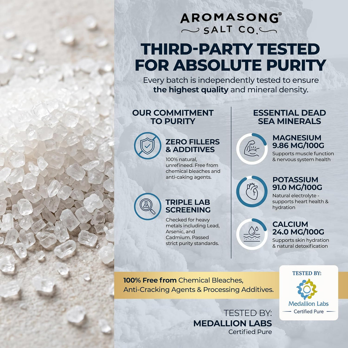 Indulge in Luxury with 19 Lbs of Pure Dead Sea Salt - The Ultimate Spa Bath Experience for Relaxation and Skin Renewal