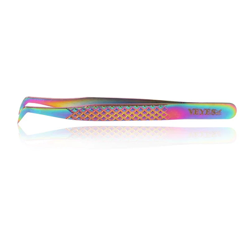 Eyelash Extensions Tweezers Veyelash Professional 90 Degree Tweezers for Volume Stainless Steel 3D Accurate Closure