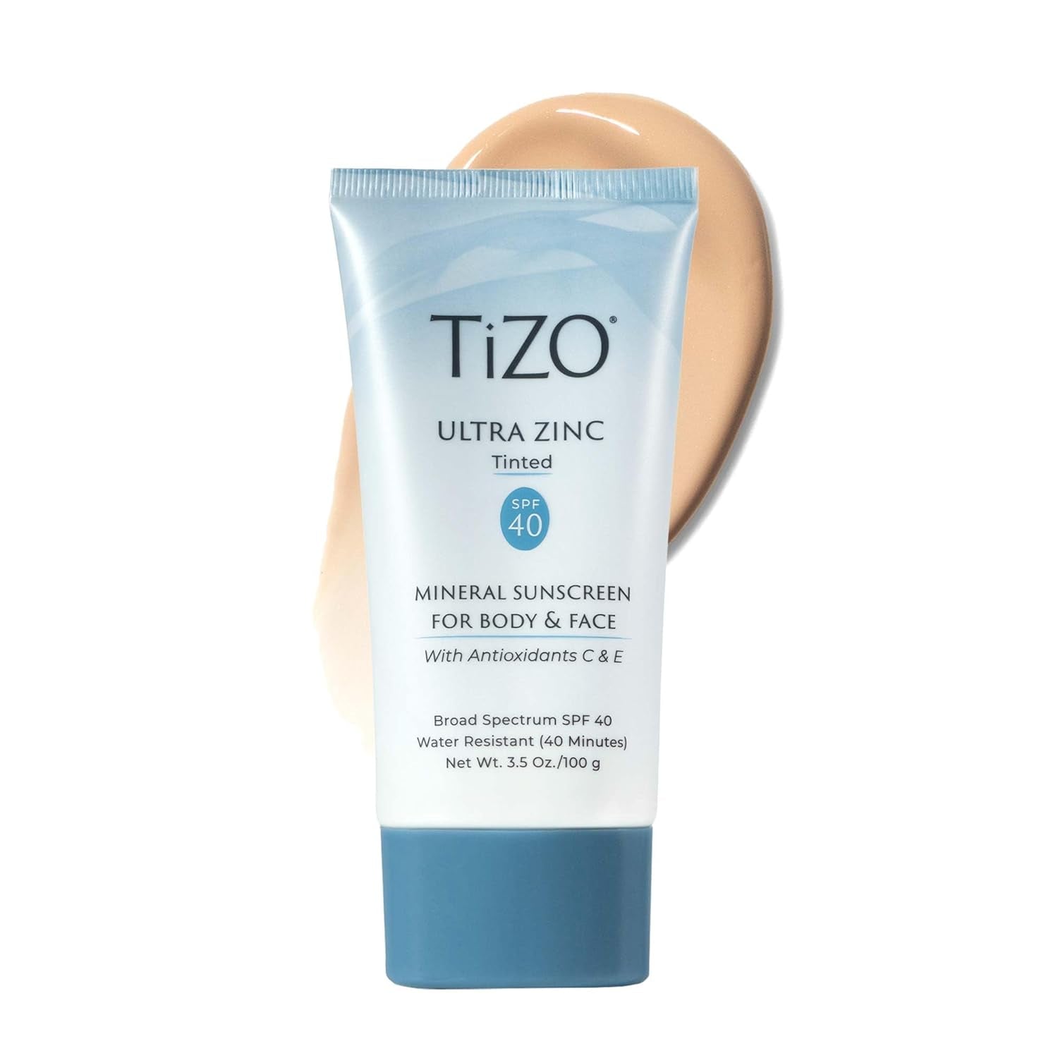 Ultra Zinc Body Face Sunscreen Tinted SPF 40, 3.5 Oz