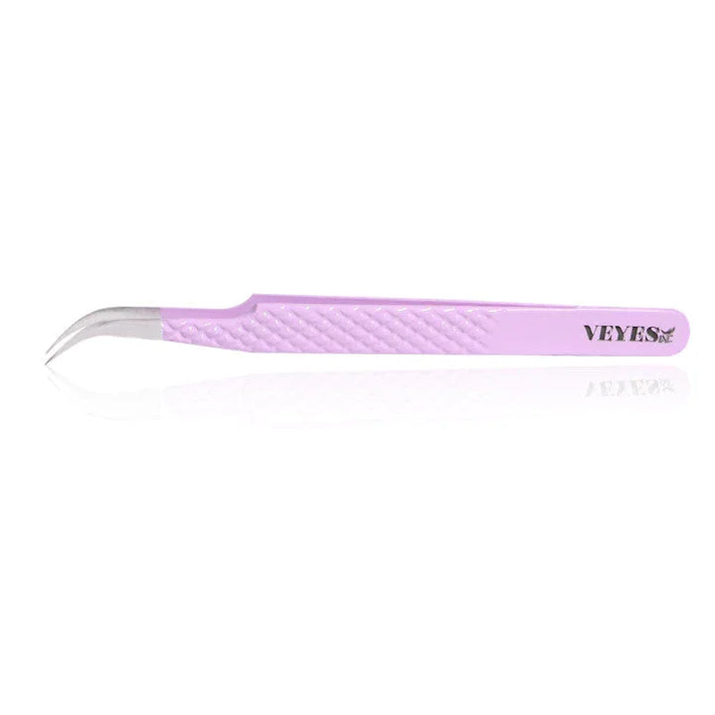 Eyelash Extensions Tweezers Veyelash Professional 90 Degree Tweezers for Volume Stainless Steel 3D Accurate Closure