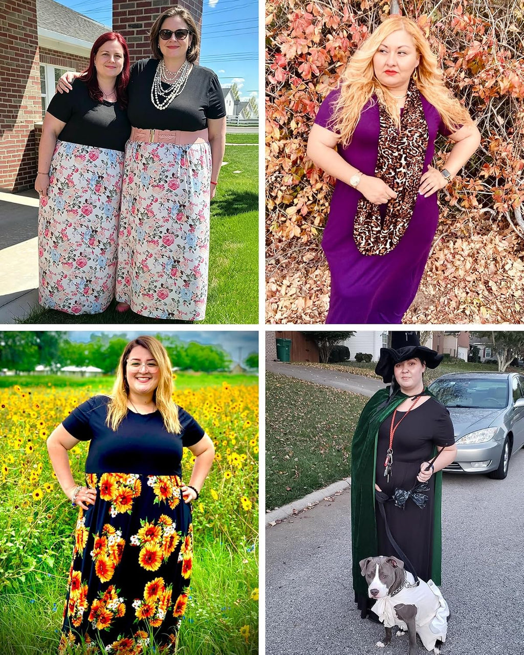 Chic and Comfortable Plus Size Maxi Dress for Women - Short Sleeve, Round Neck, and Pockets