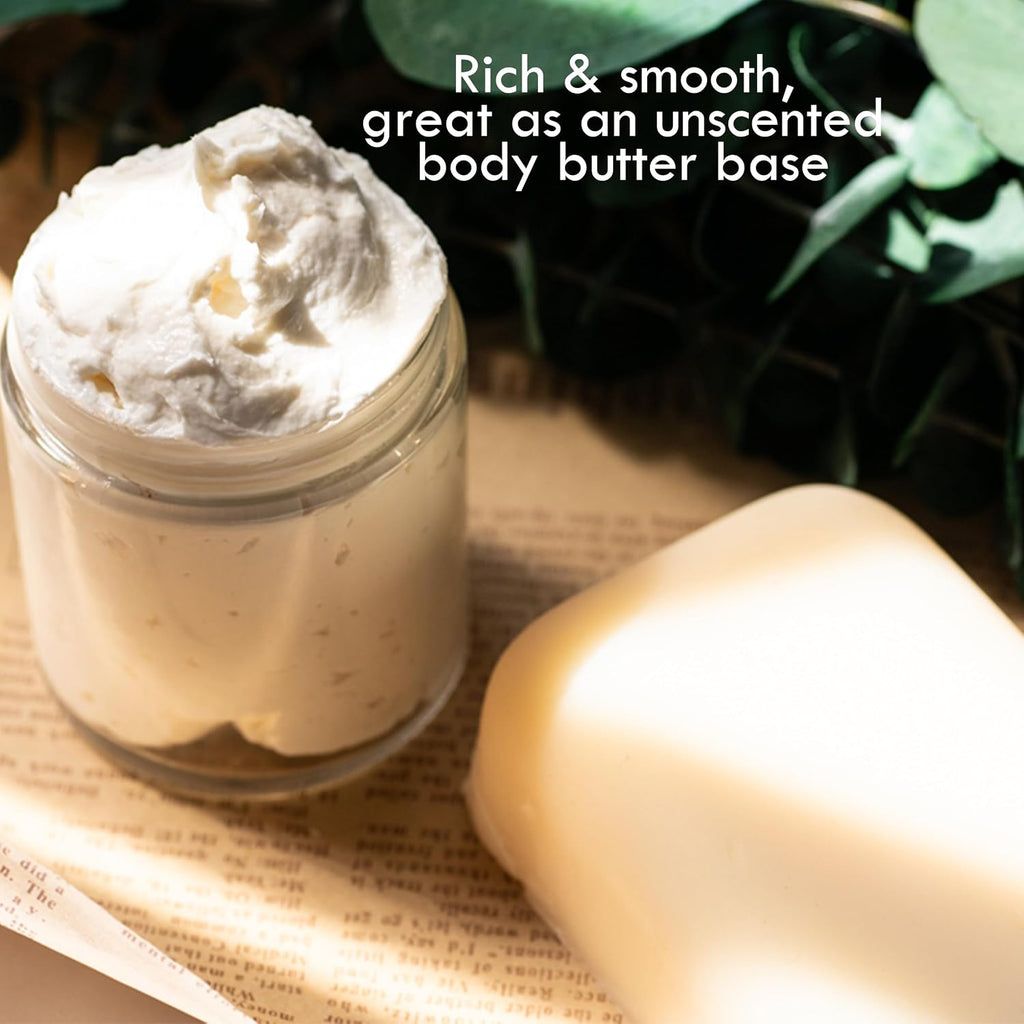 Raw Kokum Butter Unrefined - Body Butter Bar for Soap Making and DIY Skin and Hair Care Products - Pure, Unscented Moisturizer for Lotion Base - 8 Oz Block