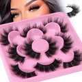 3D Mink Lashes Fluffy False Eyelashes Dramatic Lashes Mink Strip Lashes round Shaped and Fluttery Fake Eyelashes 18Mm Length Reusable Lash