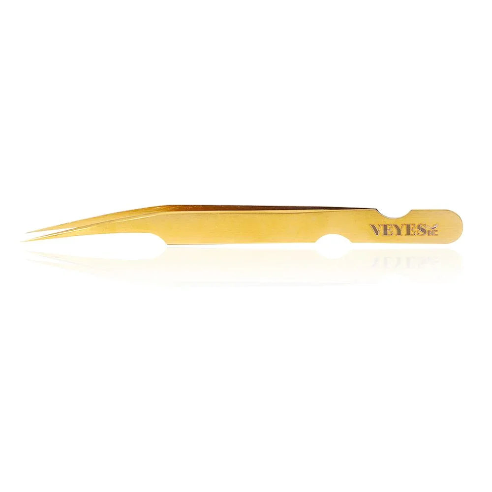 Eyelash Extensions Tweezers Veyelash Professional 90 Degree Tweezers for Volume Stainless Steel 3D Accurate Closure