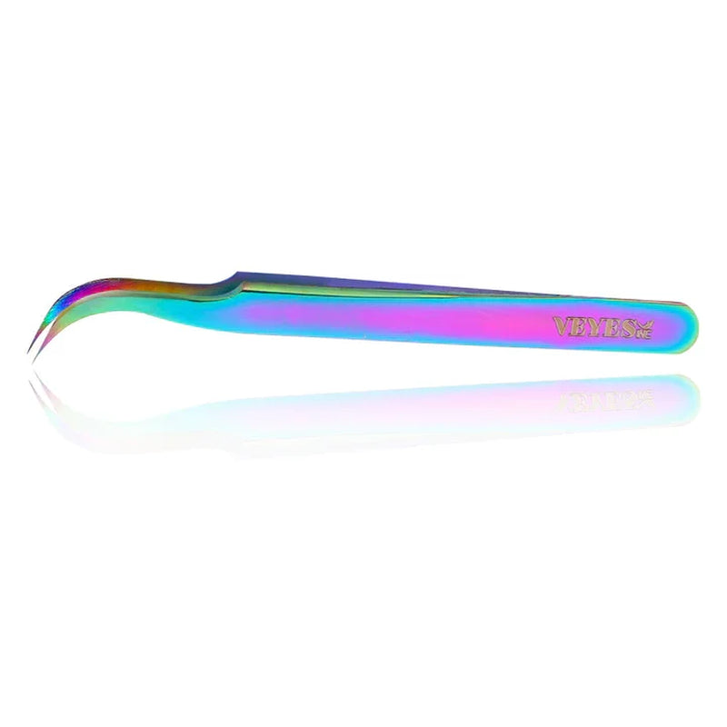 Eyelash Extensions Tweezers Veyelash Professional 90 Degree Tweezers for Volume Stainless Steel 3D Accurate Closure