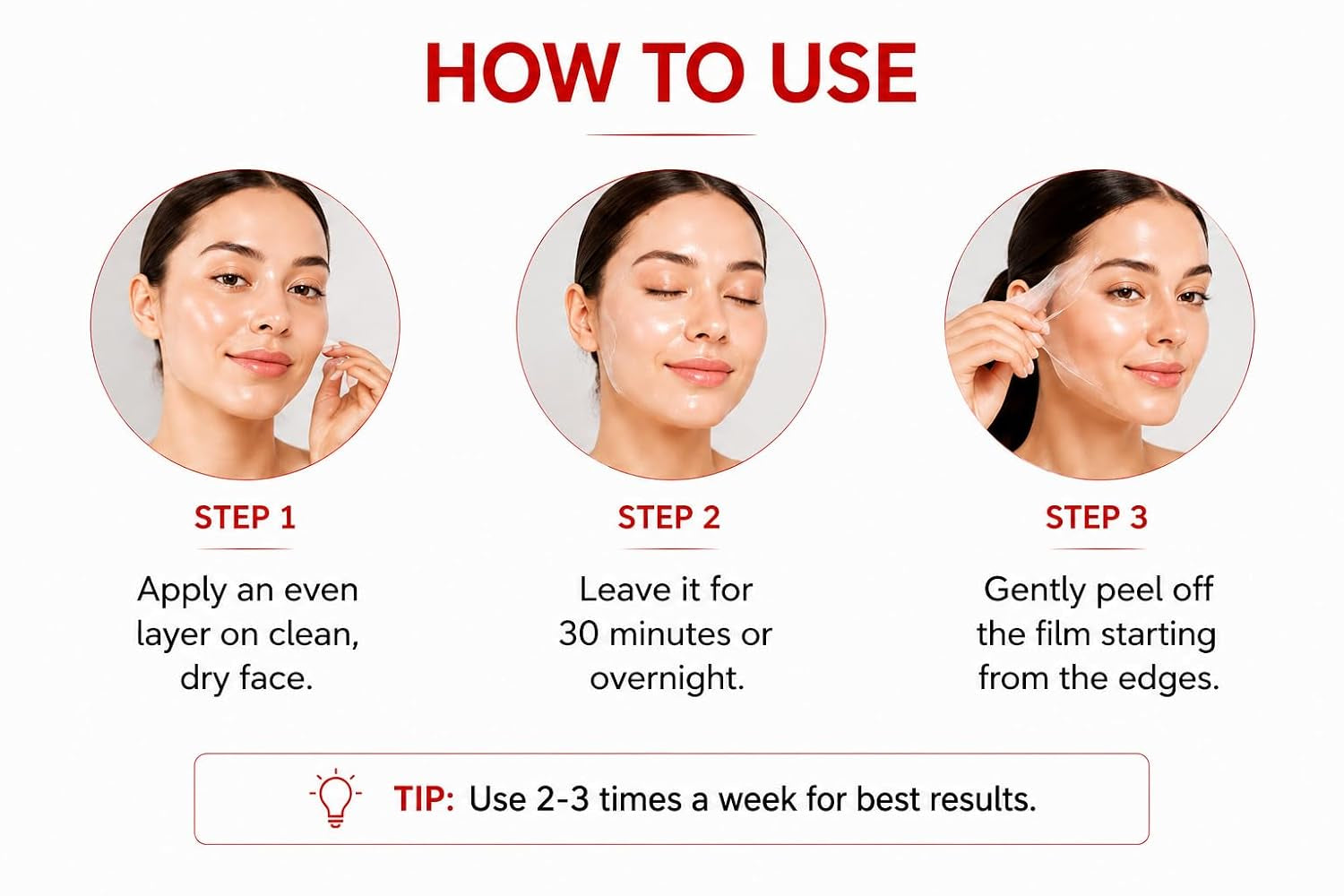 Collagen Wrapping Peel-Off Face Mask, Hydrating Facial Mask with Collagen & Hyaluronic Acid, Moisturizing Skin Care, Peel-Off Film for Smooth, Soft & Radiant Looking Skin, 70 Ml