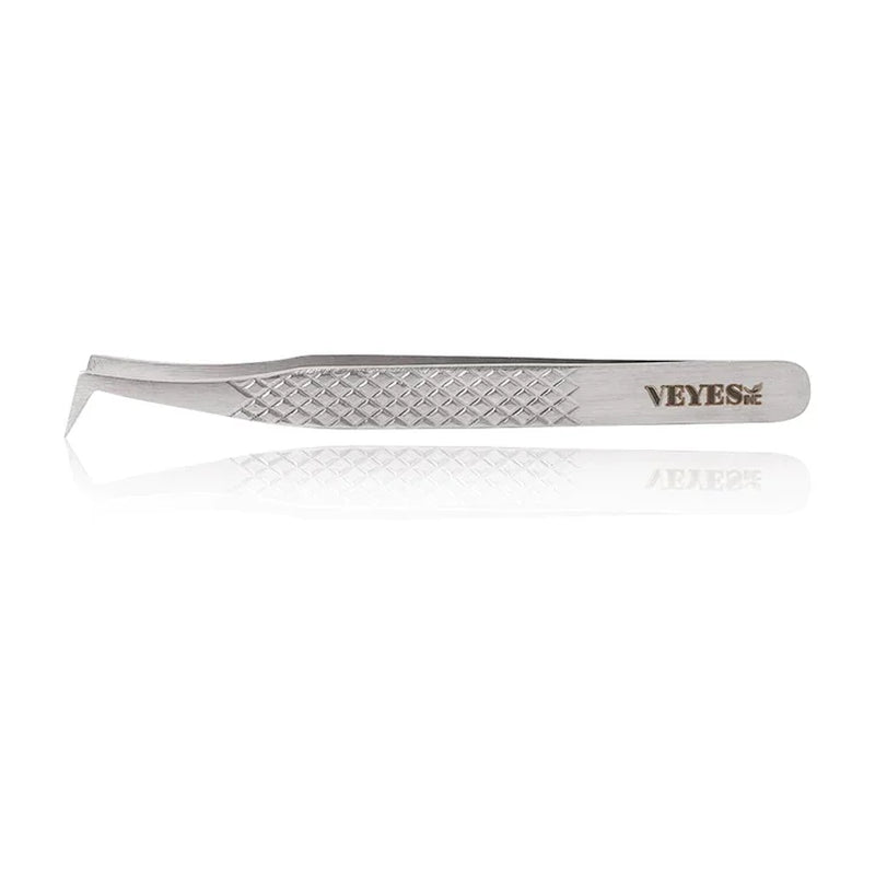 Eyelash Extensions Tweezers Veyelash Professional 90 Degree Tweezers for Volume Stainless Steel 3D Accurate Closure