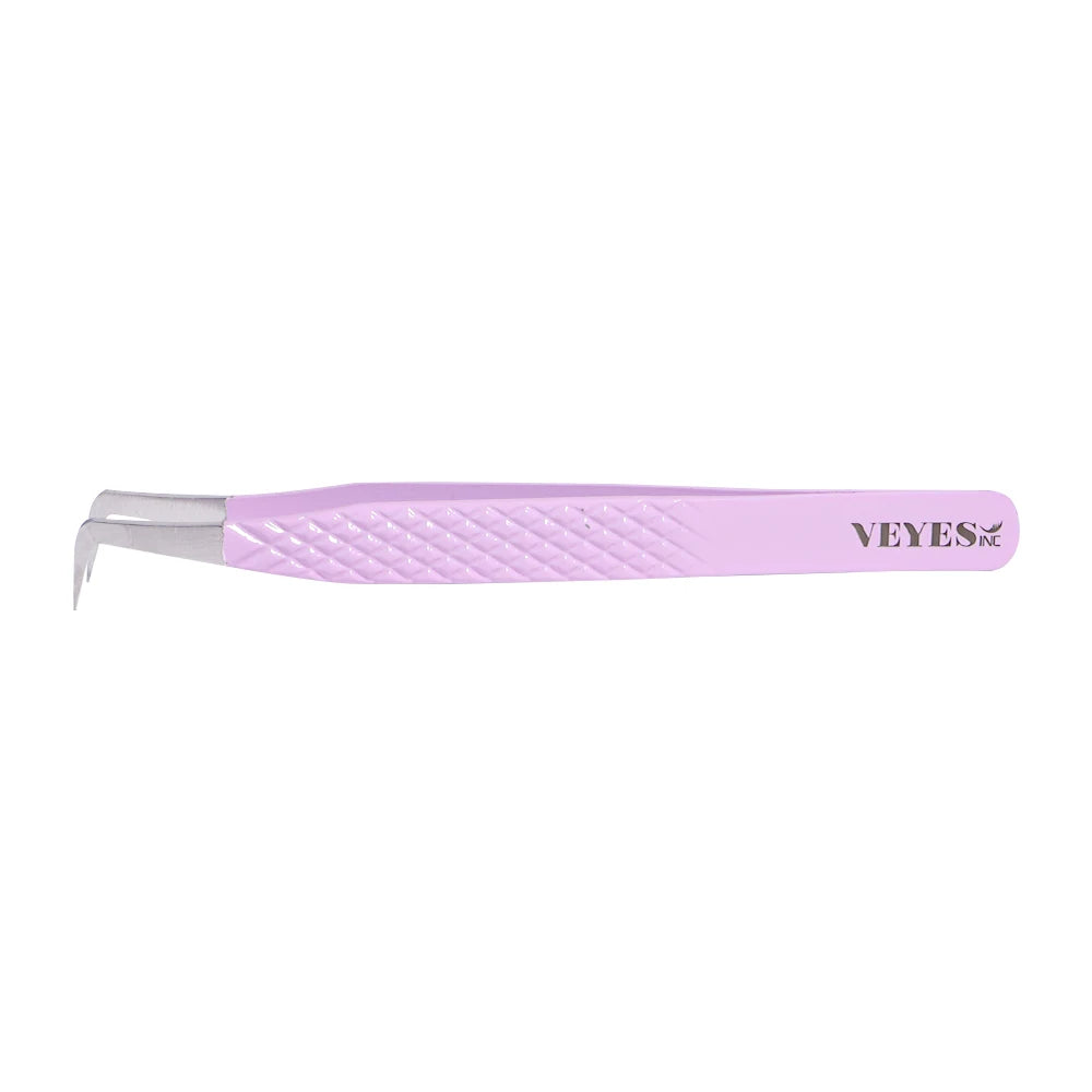 Eyelash Extensions Tweezers Veyelash Professional 90 Degree Tweezers for Volume Stainless Steel 3D Accurate Closure