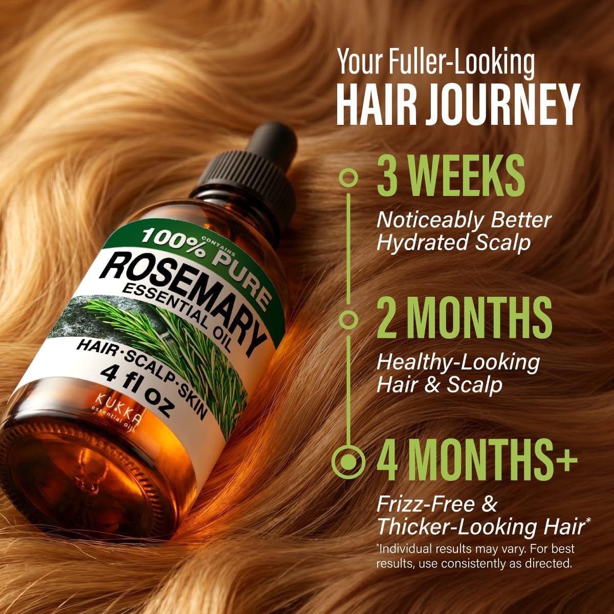 100% Pure Rosemary Oil - 4 Fl Oz Rosemary Essential Oil for Hair, Skin, Diffuser, Aromatherapy & DIY Soap Making Scent | Scalp and Skin Care, Organic, Steam Distilled Spanish, GC/MS Tested, Glass Bottle, for Diffuser, Aromatherapy, 3-6 Mo Supply