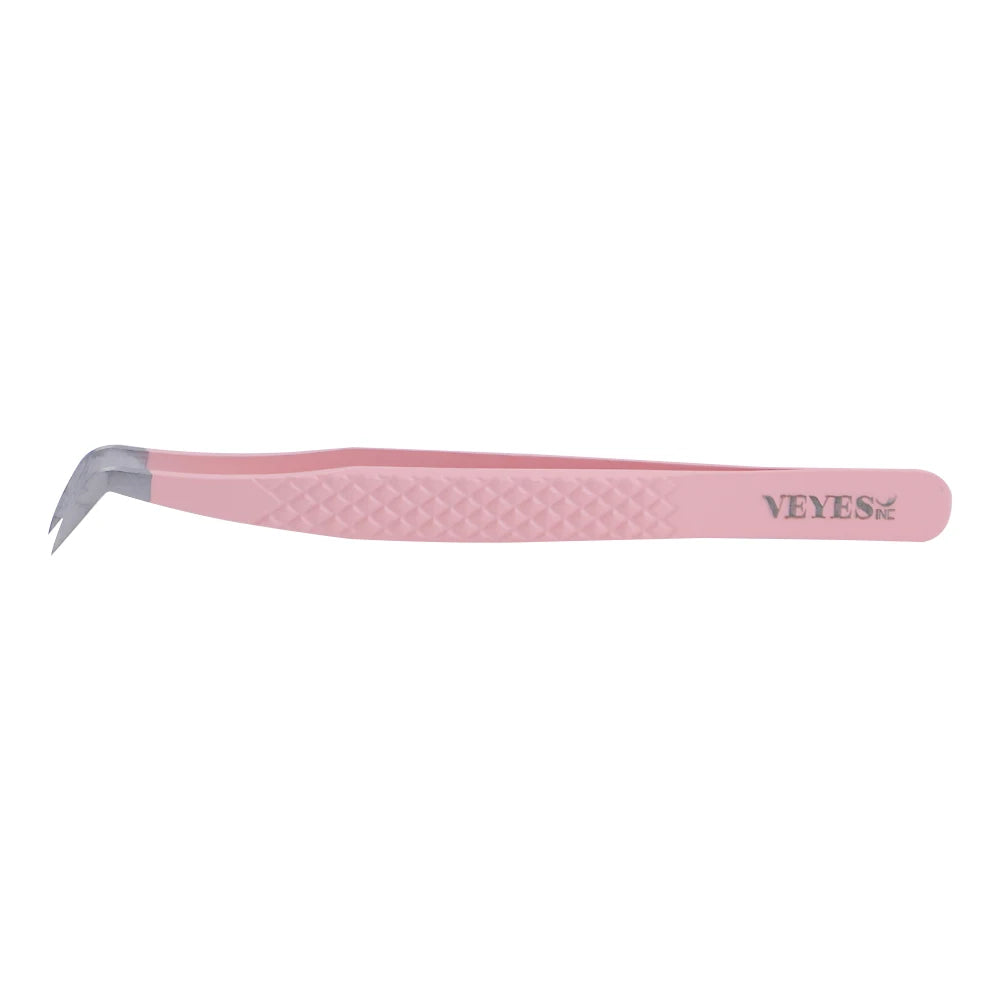 Eyelash Extensions Tweezers Veyelash Professional 90 Degree Tweezers for Volume Stainless Steel 3D Accurate Closure