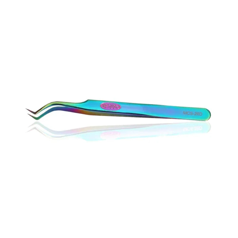 Eyelash Extensions Tweezers Veyelash Professional 90 Degree Tweezers for Volume Stainless Steel 3D Accurate Closure